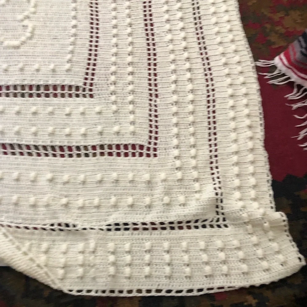 King size Handmade‎ Granny Square knitted crochet blanket